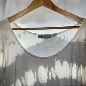 Anthropologie Gray White tie dye long sleeve dress. Saturday Sunday for Anthro
